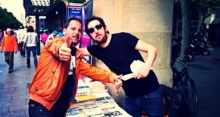 El música Sebas Puente, protagonista del Podcast Diez, con nuestro compañero Segio Falces