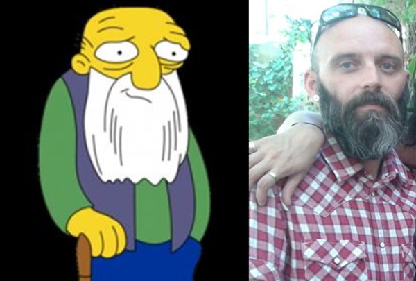 Rafa Angulo es el viejete de The Simpsons