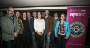 Girando por Salas (GPS). Imagen de Dª. Montserrat Iglesias, Directora General del INAEM y representantes de La Federación Coordinadora del Circuito de Músicas Populares.