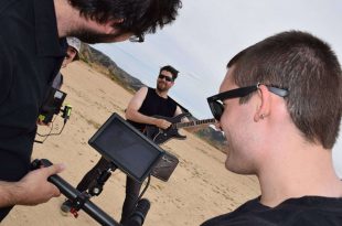 Ariday durante la grabación de su videoclip 'Tocar el cielo'