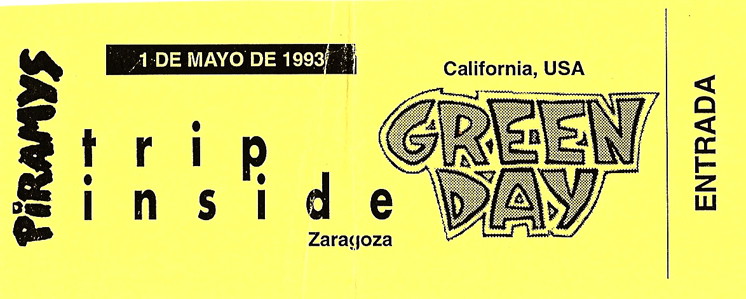 Entrada Green Day en Zaragoza