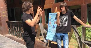 Fotograma de la entrevista al V Zaragoza Pych Fest para Aragón Musical Tv