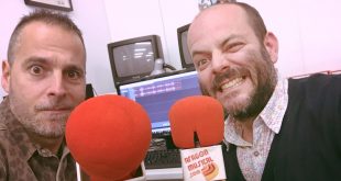 Joaquín García Latorre de The Bronson (a la derecha) junto a Sergio Falces de Aragón Musical
