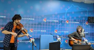 Óscar Llorente en Aragón Radio. Foto, Aragón Musical