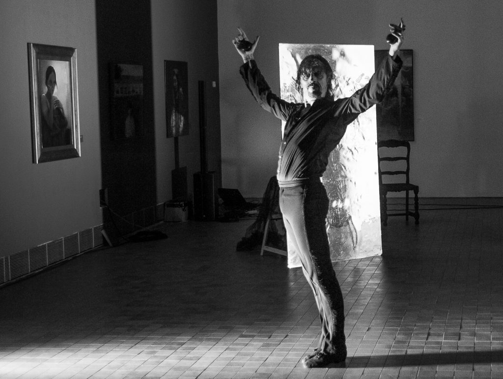 Miguel Ángel Berna el 1 de junio de 2018, en el IAAC Pablo Serrano. Por Ángel Burbano