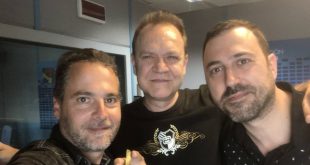 Juan Valdivia junto a David Chapín y Sergio Falces de Aragón Musical