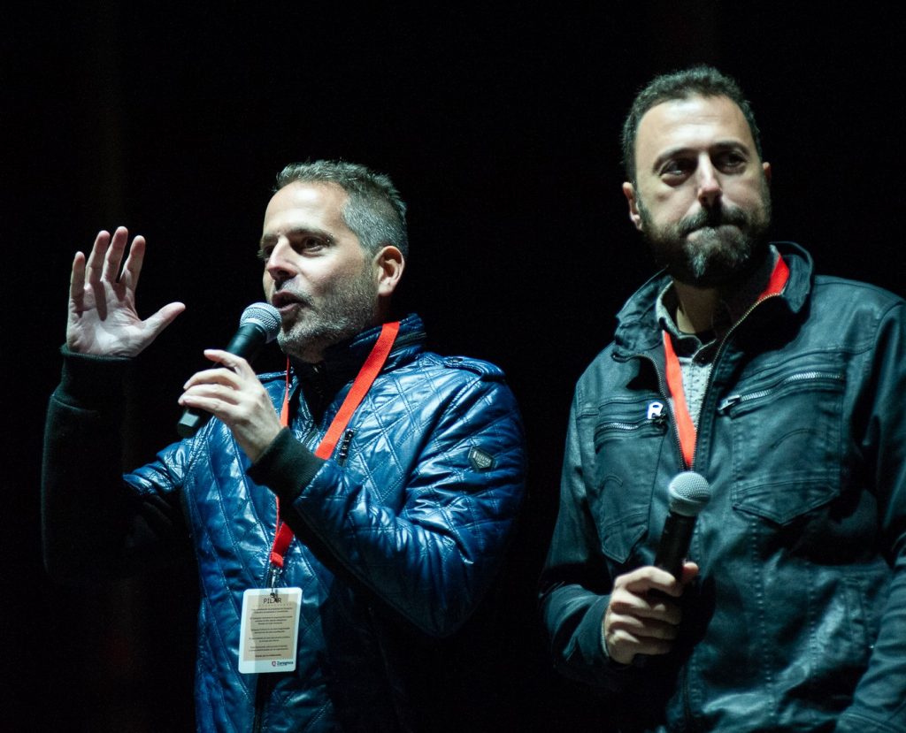 Sergio Falces y David Chapín el 7 de octubre de 2018. Foto, Ángel Burbano