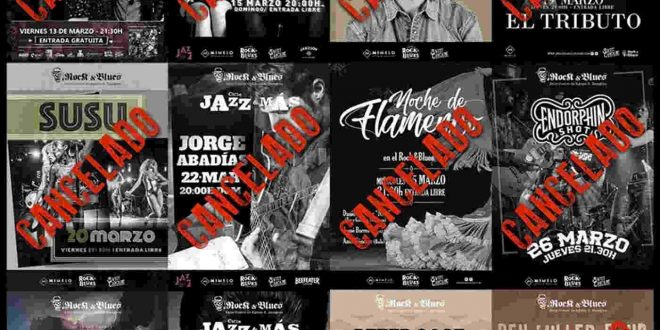 Programación aplazada del Rock & Blues de Zaragoza