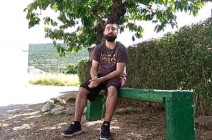 Krevi Solenco durante la entrevista para Aragón Musical