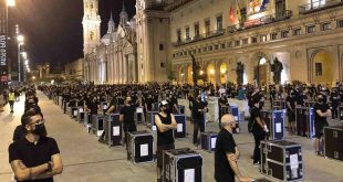 Movilización 'Alerta Roja' en Zaragoza. Por Aragón Musical.