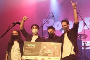 Mario Funes ganador del 15º Popyrock. Foto de Zaragoza Conciertos.