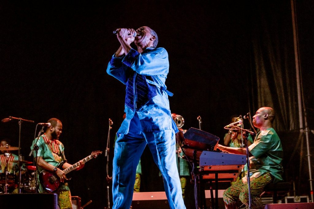 Femi Kuti en Estación del Norte de Zaragoza, 9/10/22. Foto, Jaime Oriz