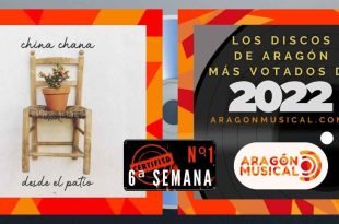 El álbum 'Desde el patio' de China Chana es el Nº1 de los discos aragoneses más destacados de 2022 en su 6ª semana de votaciones.