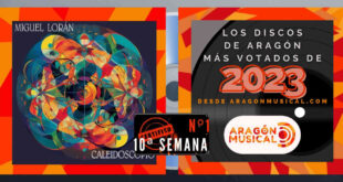 'Caleidoscopio' de Miguel Lorán es el disco aragonés más votado de esta semana.