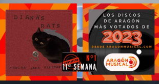 'Comida para visitantes' de Diana's Rats es el disco más respaldado en la 11ª semana de votaciones de grabaciones aragonesas de 2023.