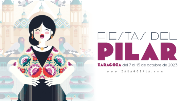 Cartel Fiestas del Pilar 2023.