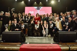 Foto de familia de los 26º Premios de la Música Aragonesa