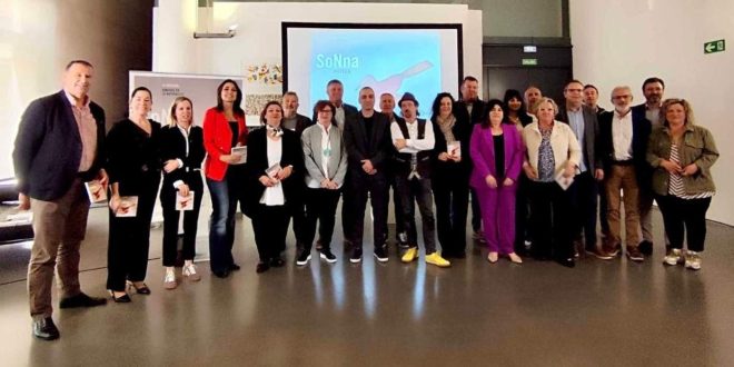 Durante la presentación del SoNna Huesca 2025.