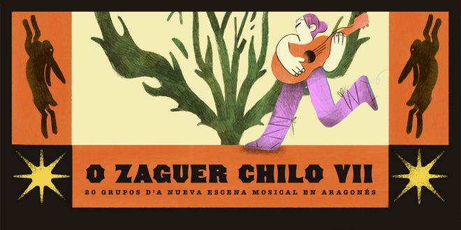 Portada del disco 'O Zaguer Chilo VII' promovido por Asociación Cultural Nogará - Religada.