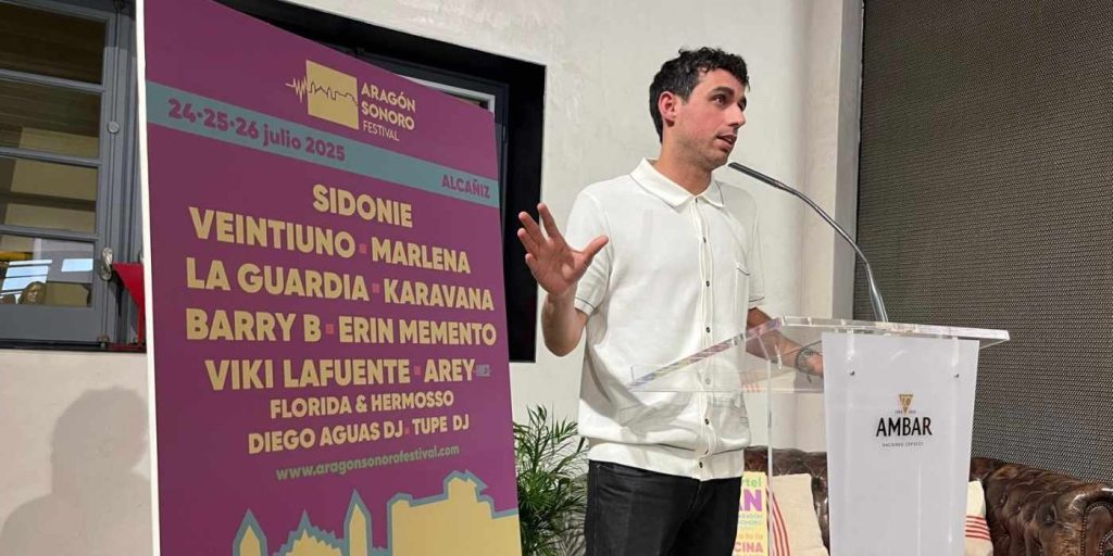 Luis Costa, Director del Aragón Sonoro, durante la presentación de su programación para 2025.