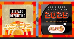 Tras veinticuatro semanas de votaciones ya está disponible el listado final de los Discos Aragoneses de 2025.