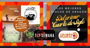 Listado definitivo de Los Mejores Discos de Aragón del Primer Cuarto de Siglo según votos a través de Aragón Musical.