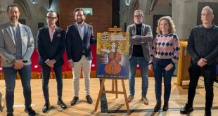 Durante la presentación de los 27º Premios de la Música Aragonesa en Monzón.