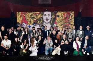 Foto de familia de los 27º Premios de la Música Aragonesa. Por Ángel Burbano.