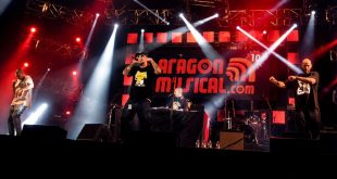 Violadores del Verso actuando al completo para el 10º aniversario de Aragón Musical. Foto de Jaime Oriz.